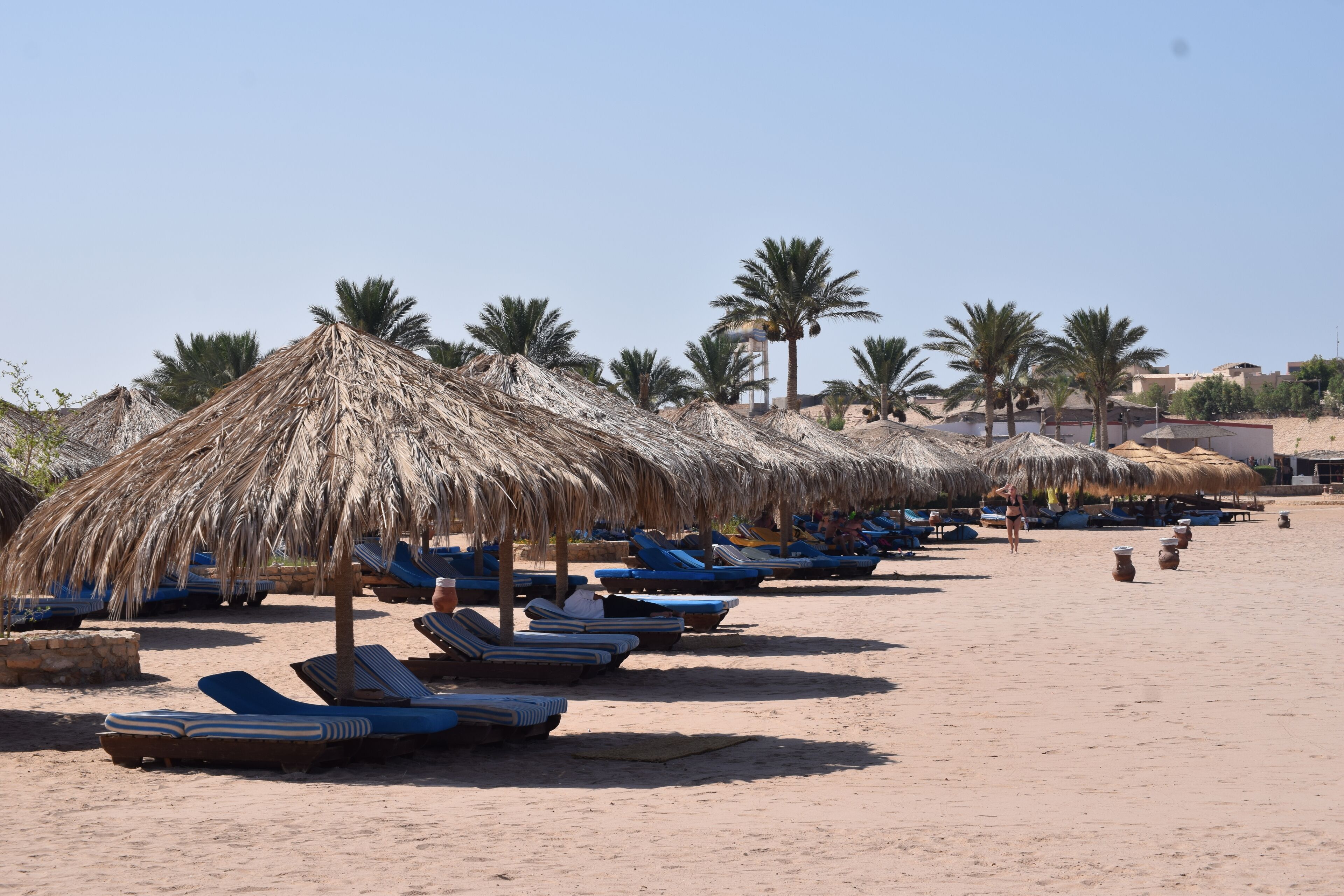 Private beach, beach bar