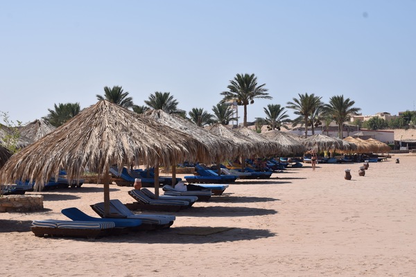 Private beach, beach bar