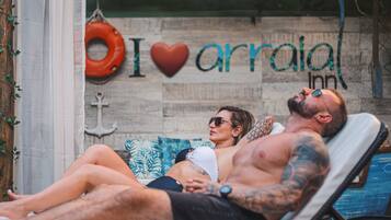 Relax by the pool at I ♥ arrao! Inn, where you can unwind in an outdoor space.