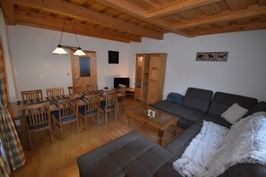 TV, DVD player, table football