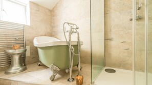 Separate tub and shower