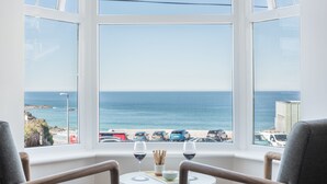 View from room - Coastal Seascape, Luxury Three Bedroom Apartment With Parking and Outstanding sea Views (St Ives)