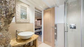 Separate tub and shower