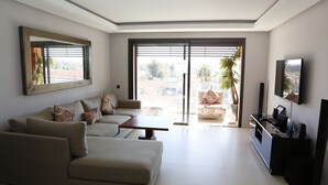 Apartment, Multiple Beds, Accessible, City View | Living room - Le beau soleil (Essaouira)