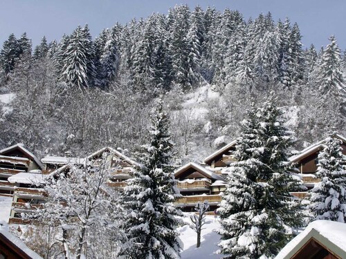 Bright duplex near slopes, covered parking, 4 guests.