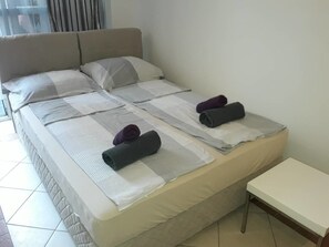 Desk, cots/infant beds, rollaway beds, free WiFi