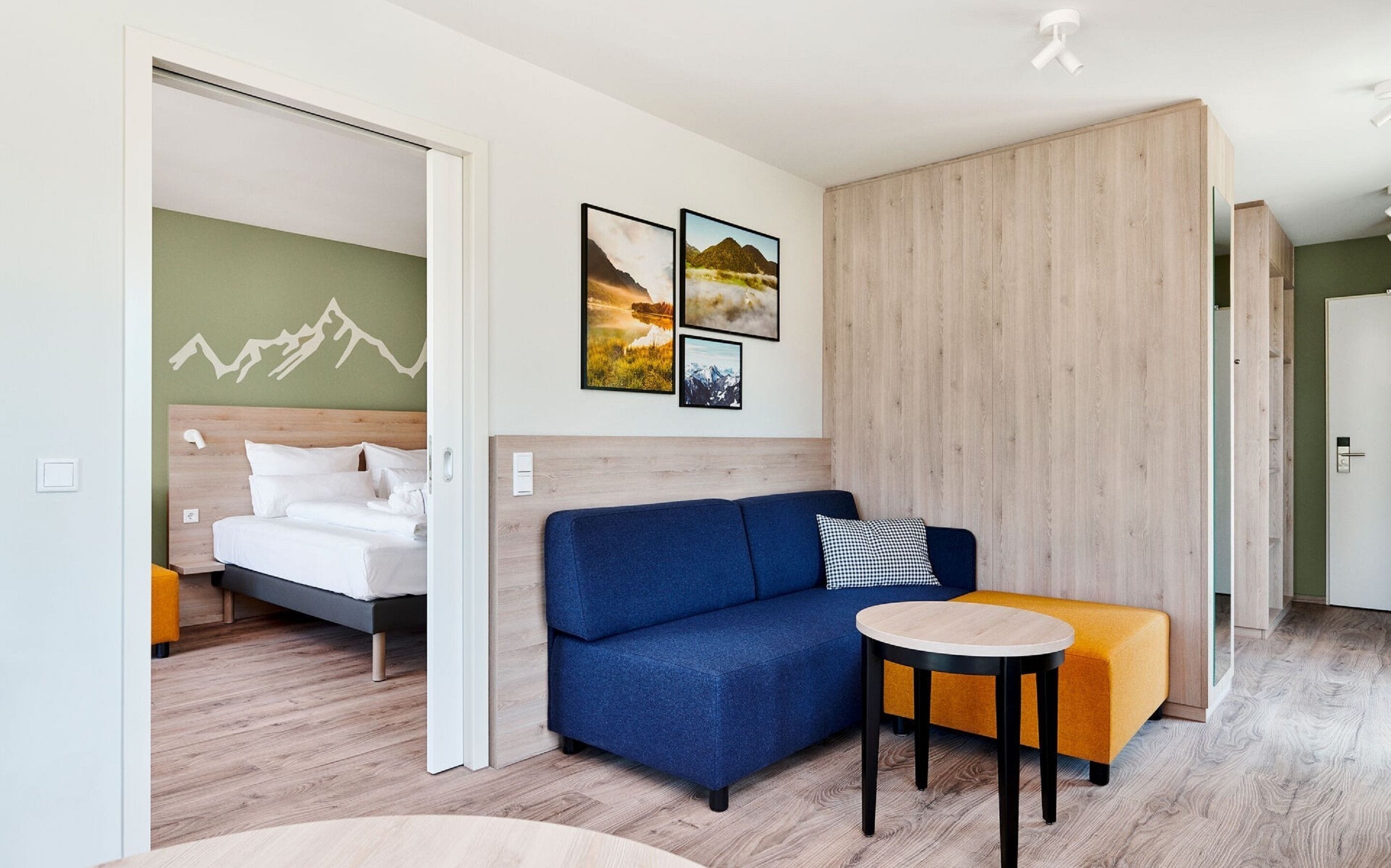 suite, mountain view | living area | 50-inch led tv with satellite channels, tv