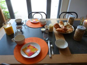 Kontinental frokost er inkludert hver dag