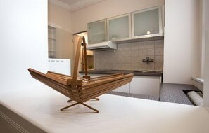 Apart Daire | Özel mutfak | Buzdolabı, mikrodalga fırın, fırın, set üstü ocak 