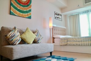 基本開放式客房 | 遮光窗簾/窗簾、隔音、熨斗/熨衫板、免費 Wi-Fi