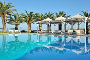 Außenpool, Liegestühle