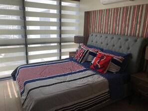 Lydisolert, strykejern/-brett, wi-fi (inkludert) og sengetøy