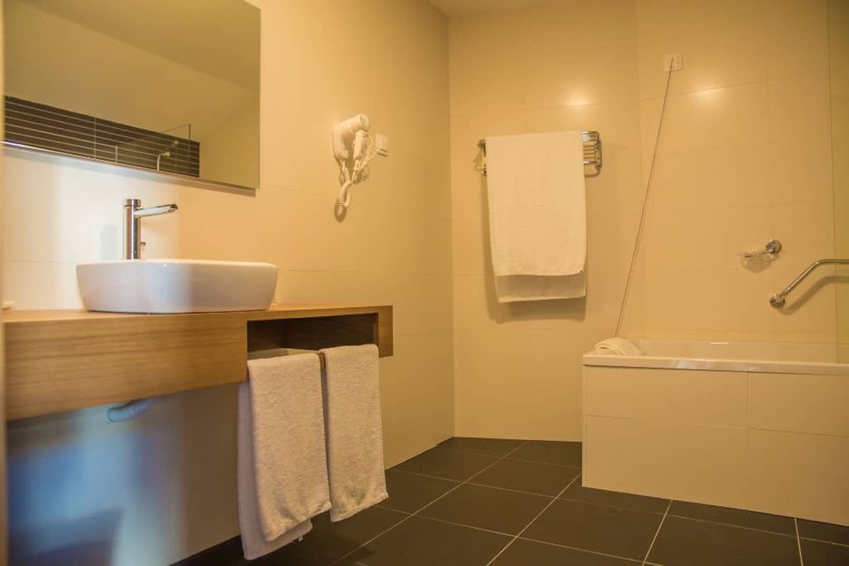 shower, free toiletries, hair dryer, bidet