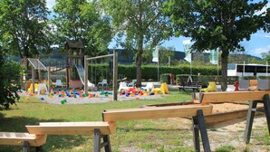 A playground with slides, climbing structures, and colorful play equipment. - NATURAMA Beilngries (Beilngries)