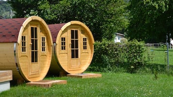 Kabin Grand (Schlaffass Maxi) | Teras/patio
