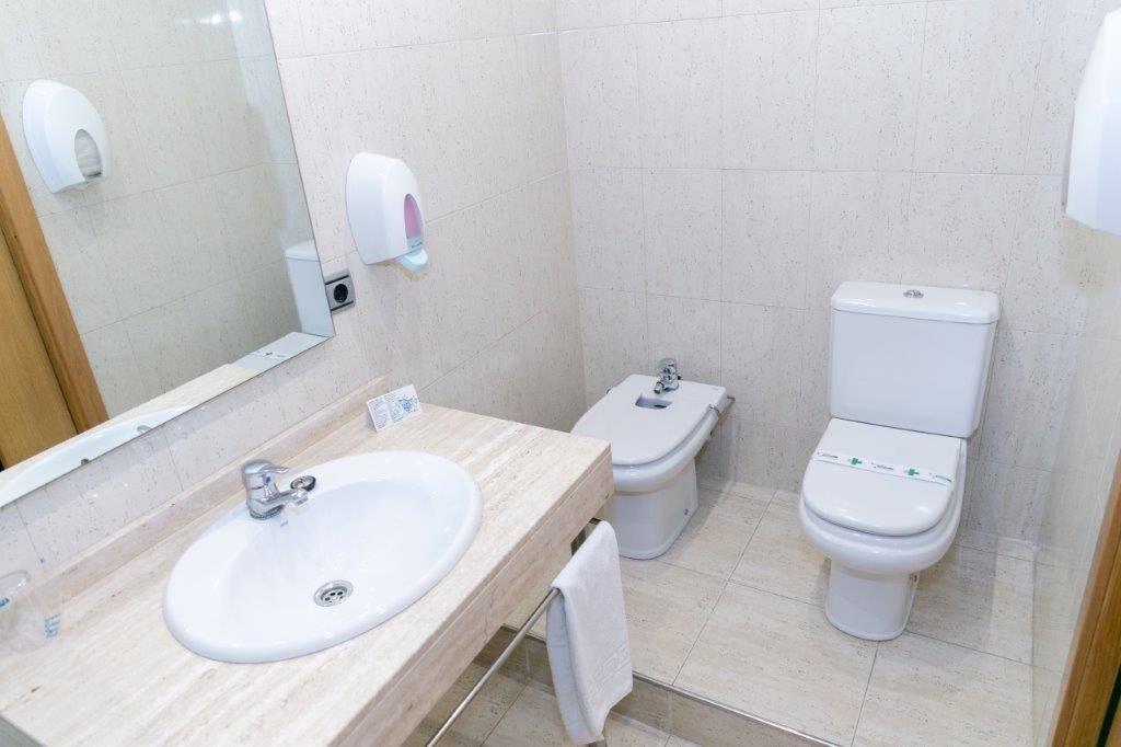 shower, free toiletries, hair dryer, bidet