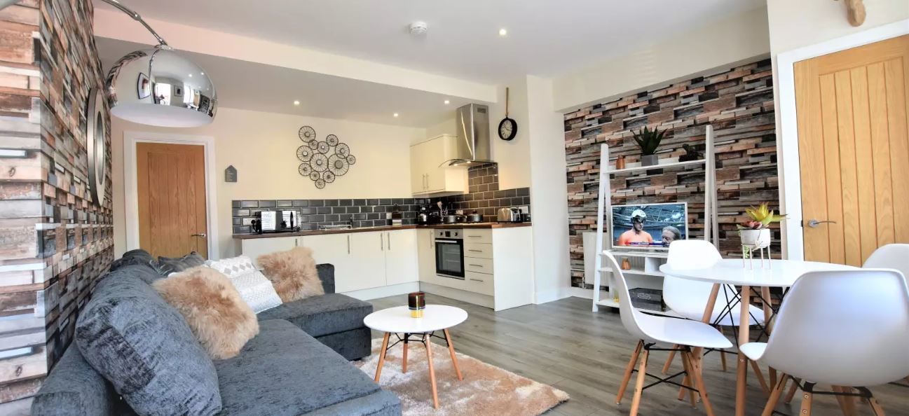 Appartement, 1 slaapkamer | Woonruimte | Een smart-tv en Netflix