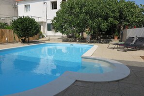 屋外プール、温水プール