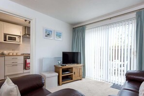 Televisión, reproductor de DVD, oficina