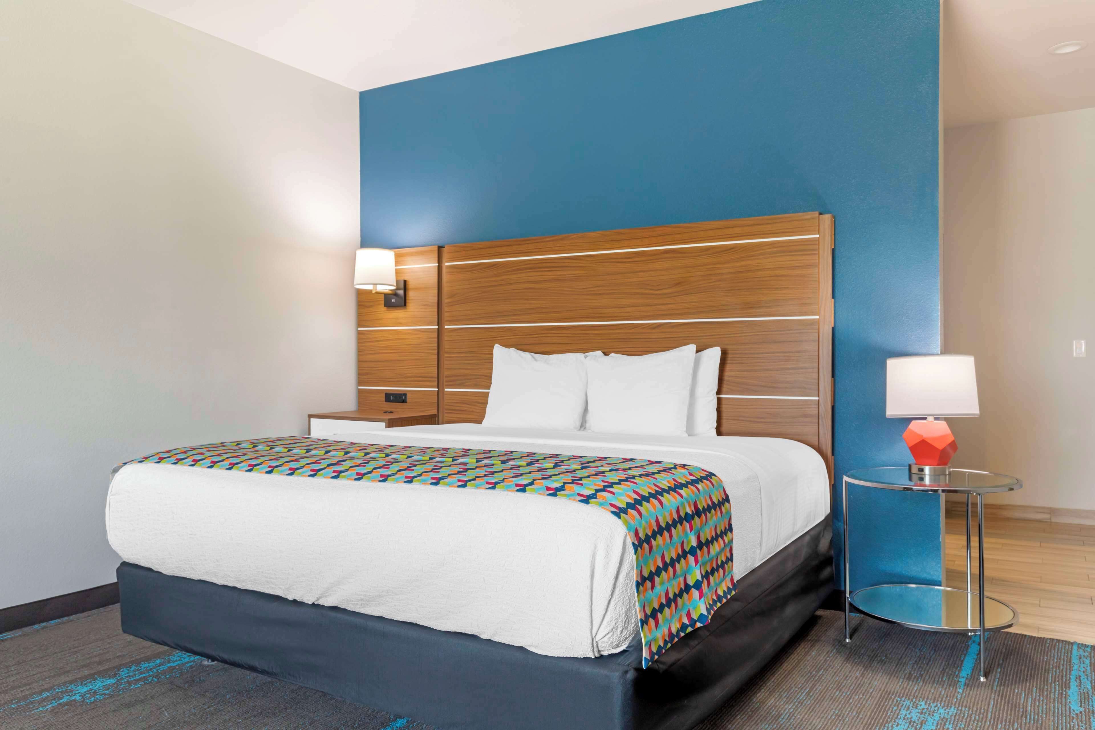 1 bedroom, desk, laptop workspace, iron/ironing board