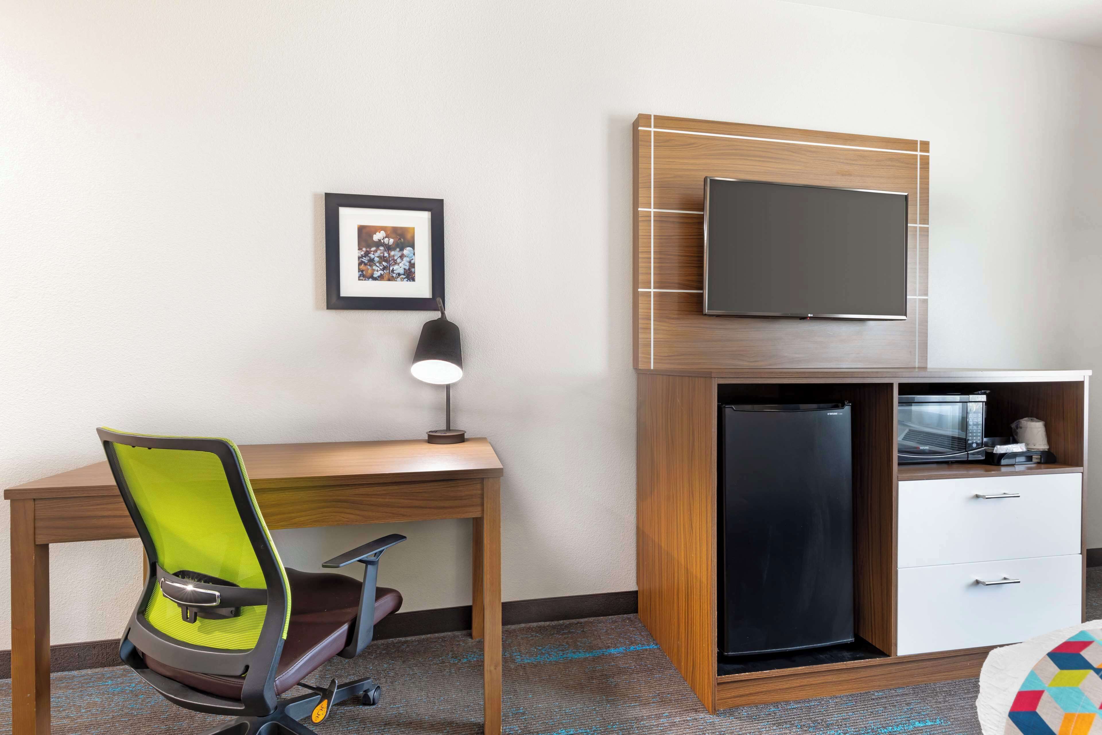 1 bedroom, desk, laptop workspace, iron/ironing board