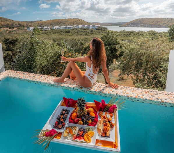 Premium Suite, 1 King Bed, Private Pool, Bay View | In-room dining - The Escape at Nonsuch Bay - Adults Only (Freetown)