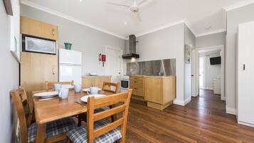 Fridge, microwave, dishwasher, toaster