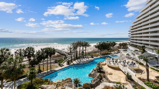 A resort with a pool, beach, and ocean view. - Gulf Front Condo with Stunning Views! (Pensacola)
