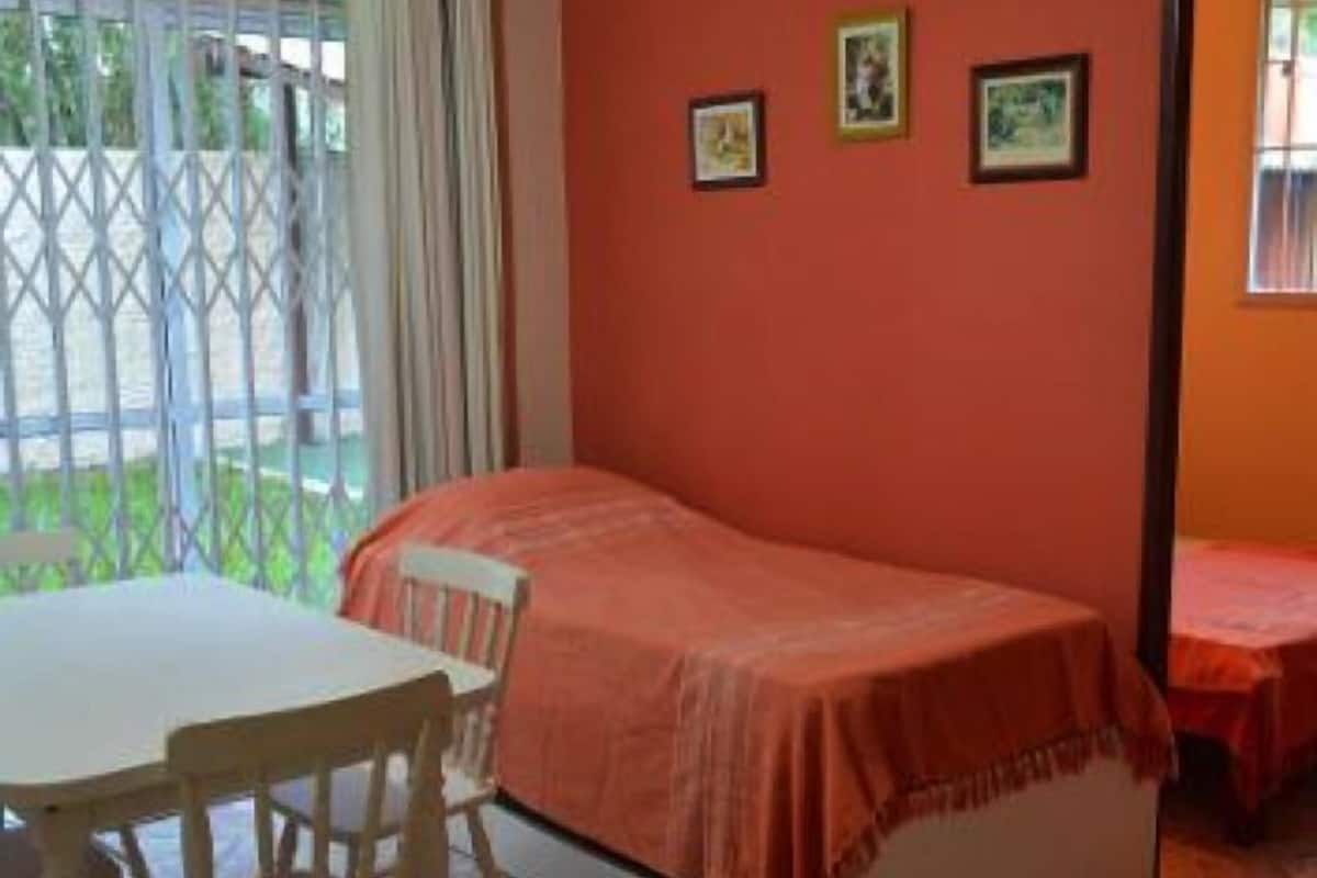 Blackout curtains, free WiFi, bed sheets