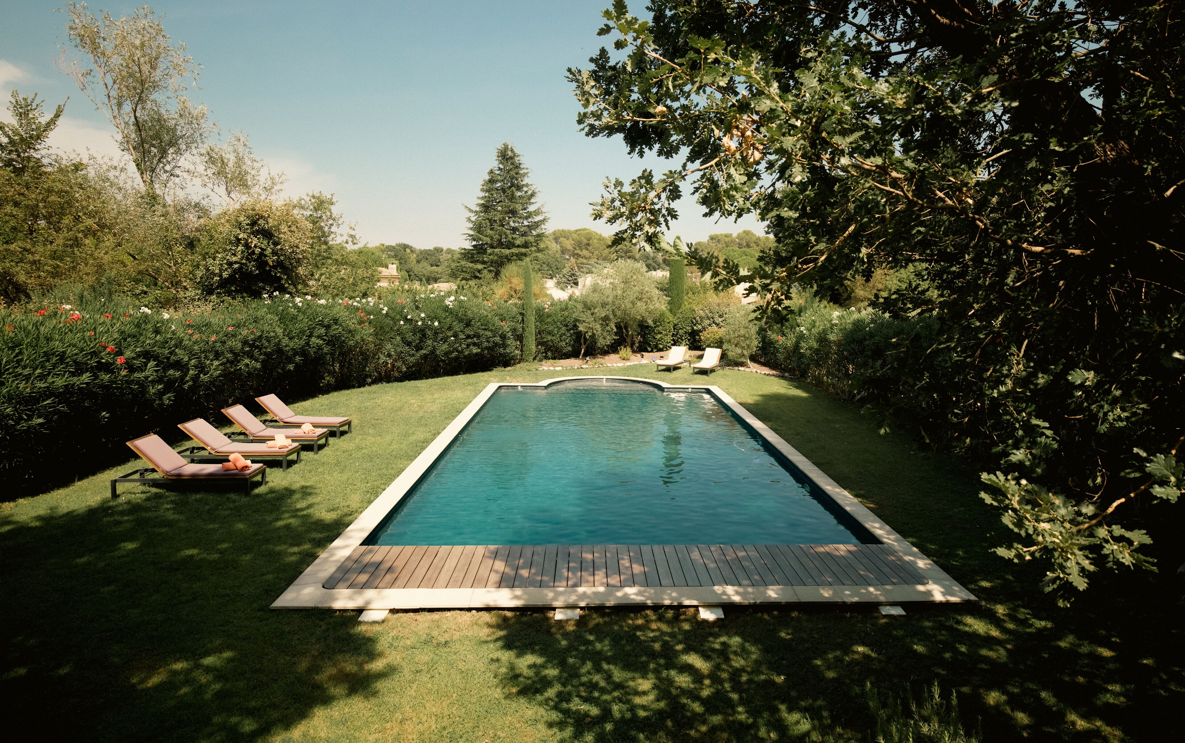 A heated pool