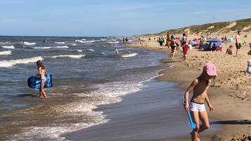 Vlak bij het strand