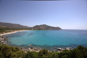 Vlak bij het strand