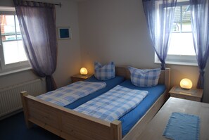 2 bedrooms, iron/ironing board, travel crib, free WiFi