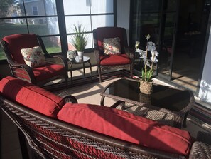 Terrace/patio -  Come to The Villages for fun and relaxation !incl golf cart (Lady Lake)