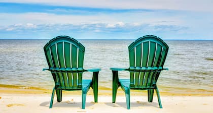 Quiet home with WiFi, pool, view of water, & boardwalk to beach