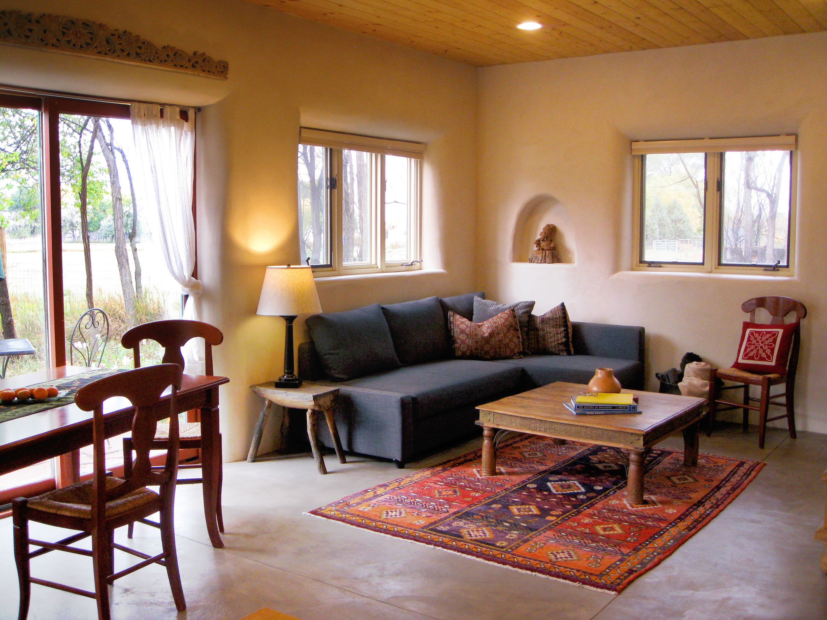 Open plan  - radiant floor heat