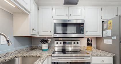 Unique beachside A-frame with porches, fantastic views & ocean access