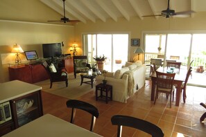 Flat-screen TV, video games, DVD player, offices