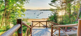 Vintage, Log Cabin in the Woods with Beach Club Access About One Mile Away