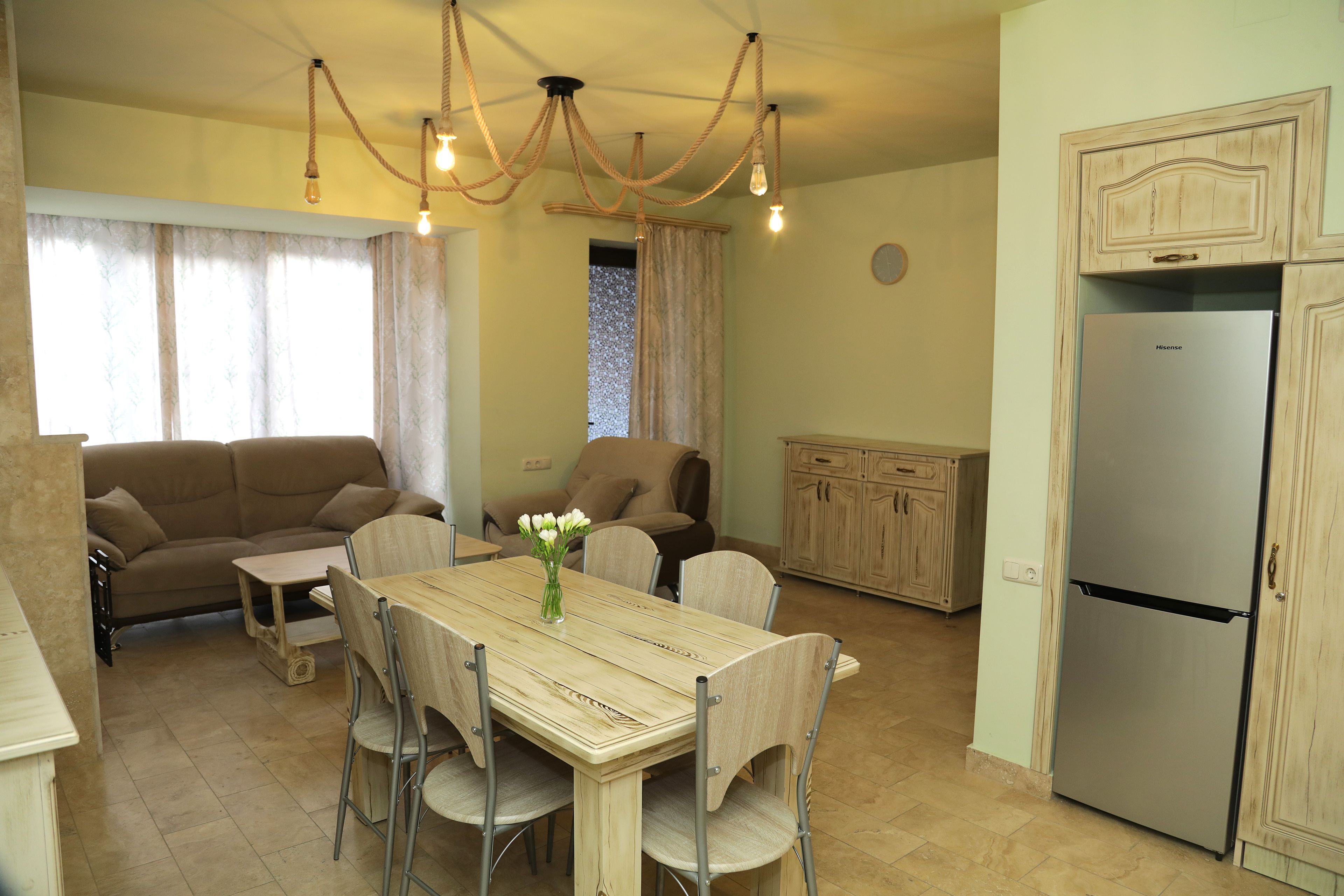 Deluxe House, 3 Bedrooms, Fireplace | Living area | LED TV
