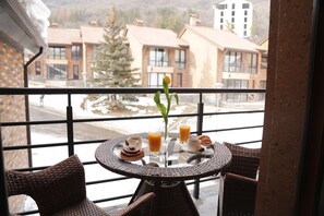 Uitzicht vanaf balkon