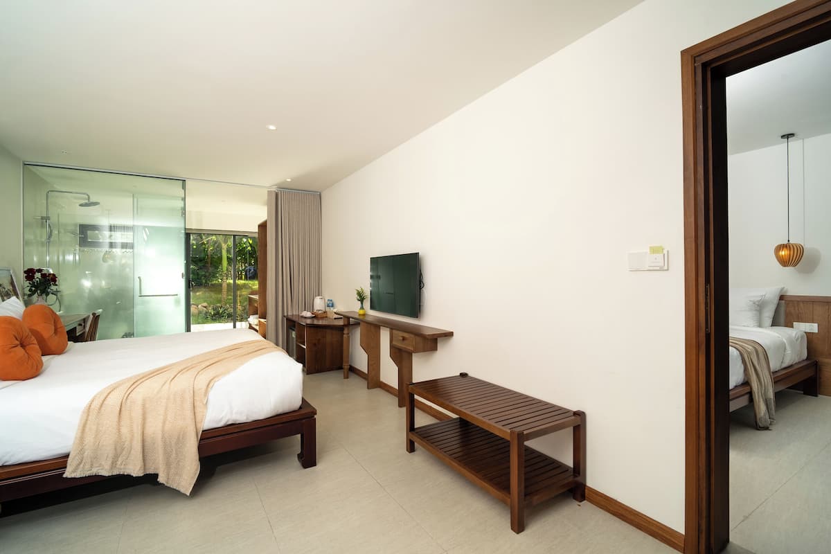 Family Room, Connecting Rooms, Pool View | View from room