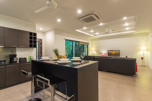 3 Bedrooms Pool Villa | In-room dining - Elegant Villa NC10 at Tropical Residence (Rawai)