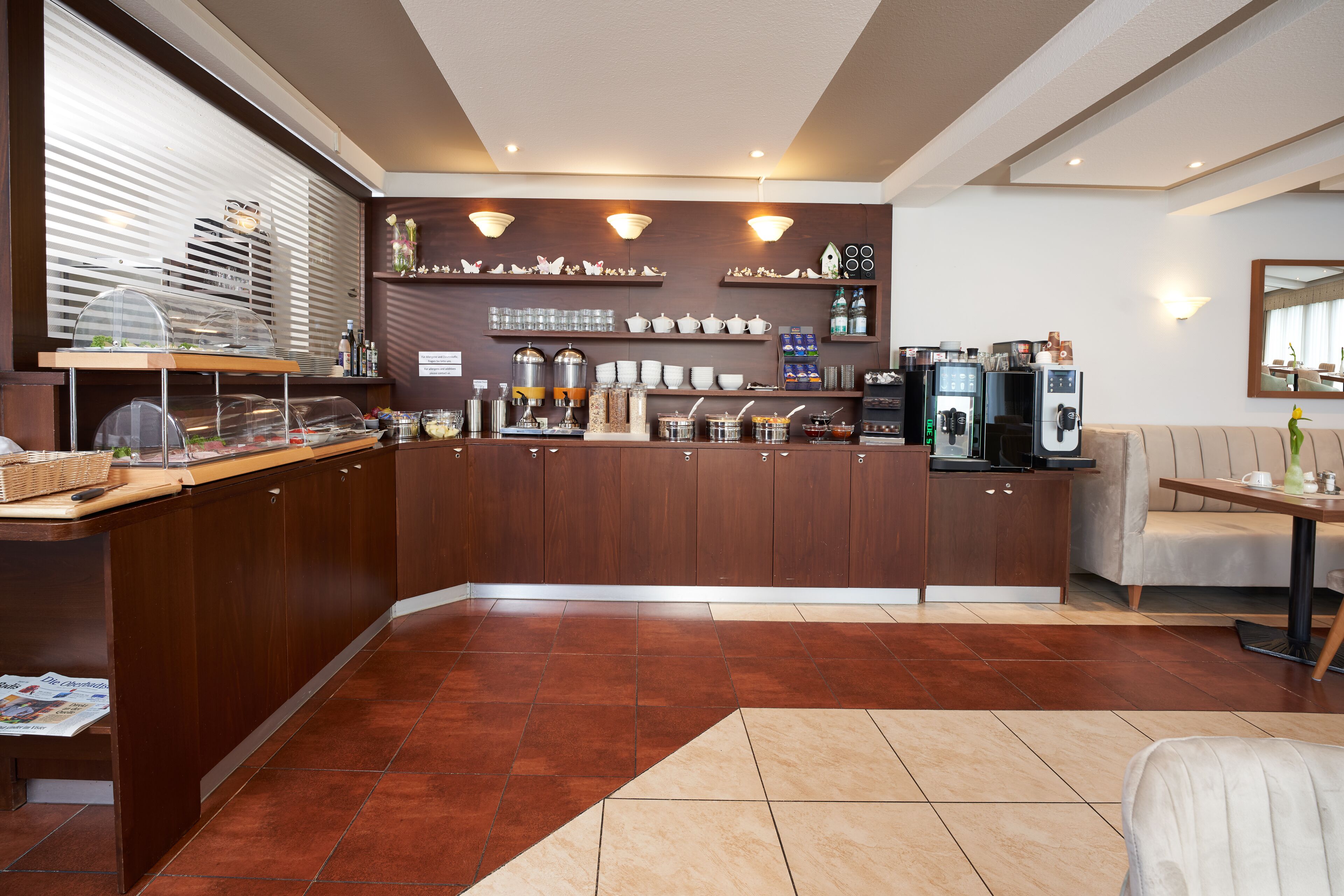 daily buffet breakfast (eur 10 per person)