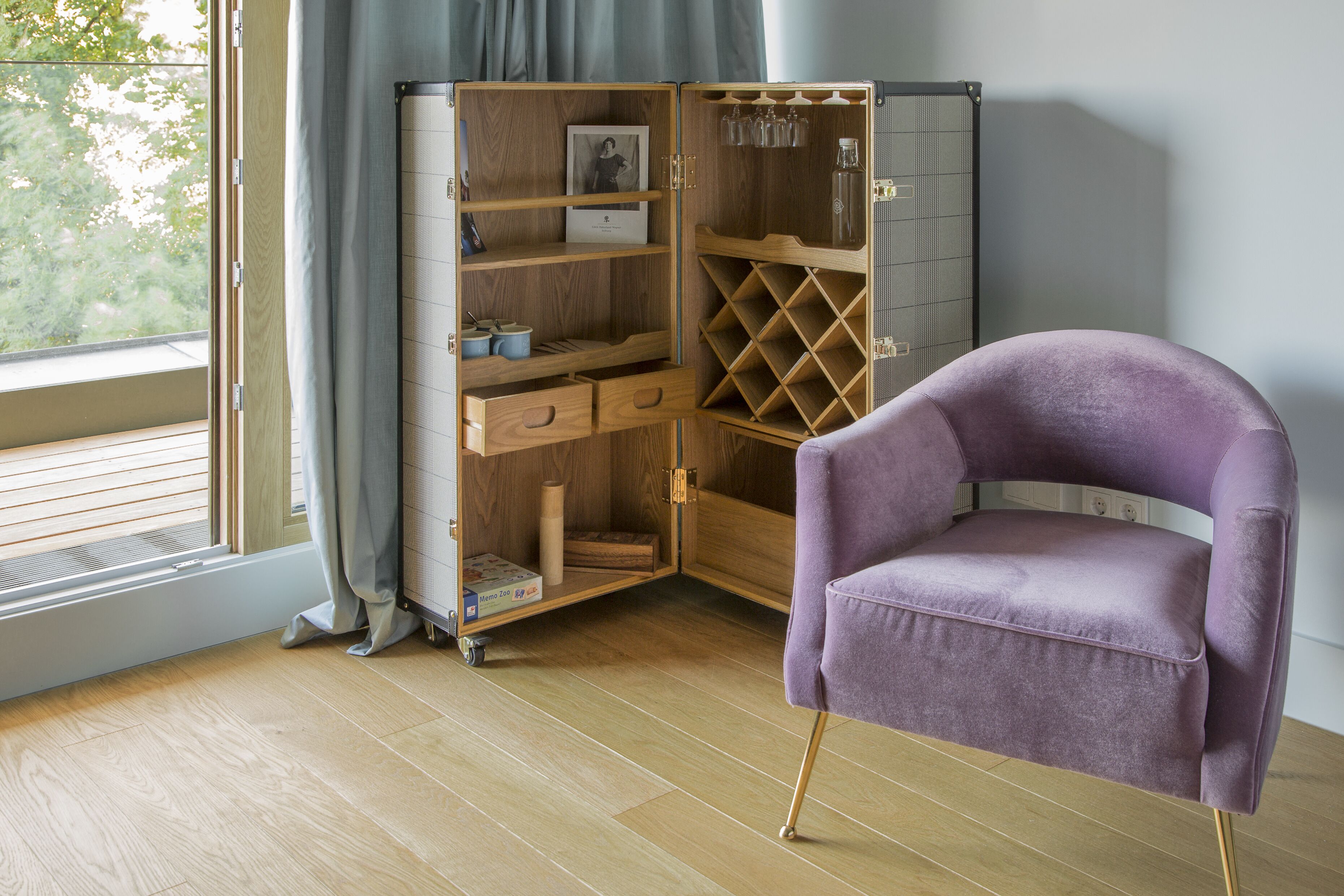 双人房, 露台 (29 qm) | 客厅 | 加热地板