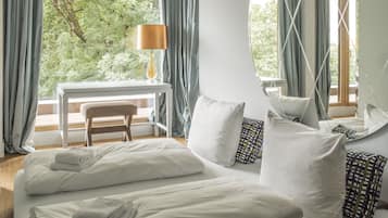 Chambre Familiale, terrasse (48 qm) | 1 chambre, literie de qualité supérieure, rideaux occultants