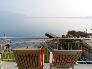 Appartamento, 1 camera da letto, vista lago | Balcone