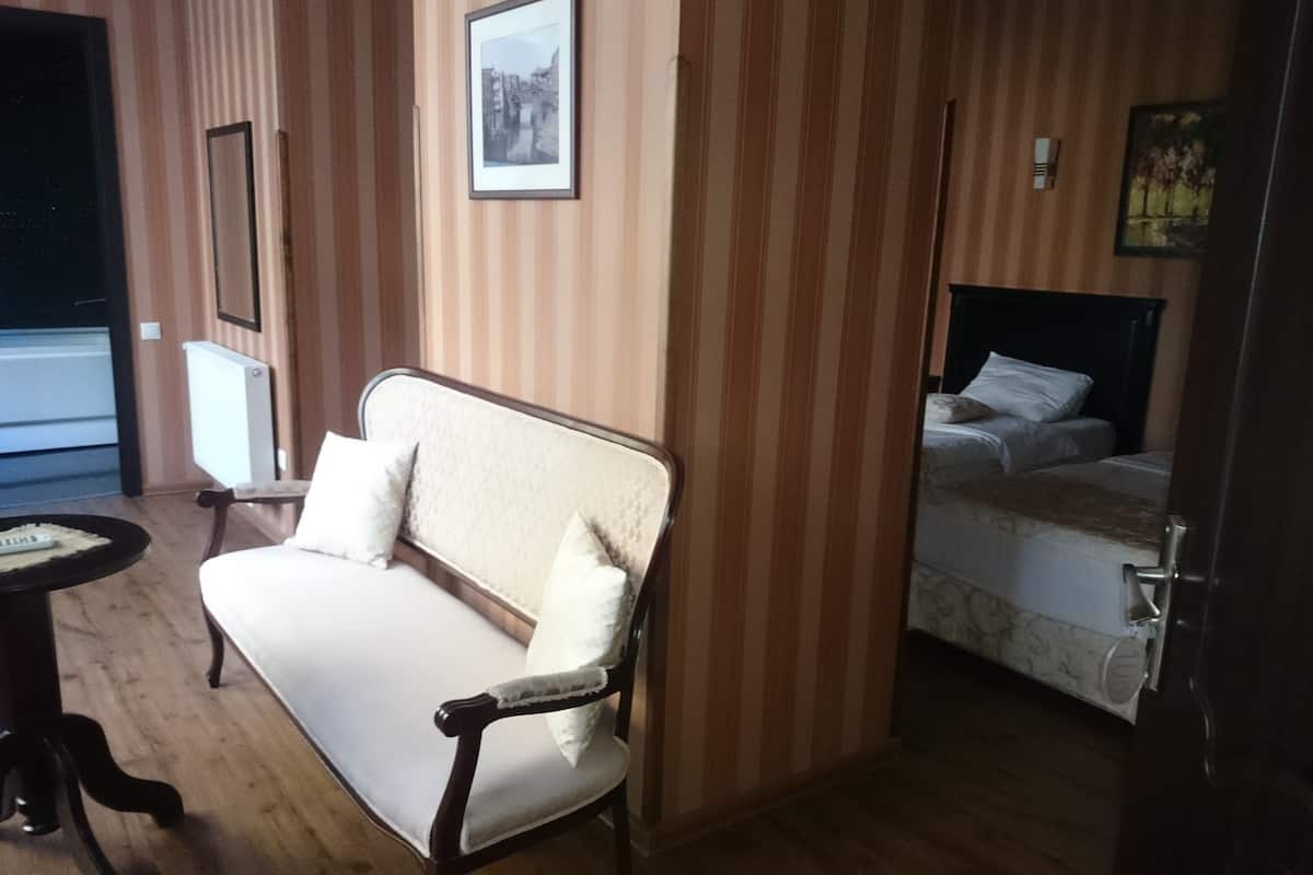 Deluxe Double or Twin Room, Multiple Beds, Non Smoking | Premium bedding, desk, blackout drapes, iron/ironing board