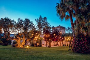 Outdoor wedding area