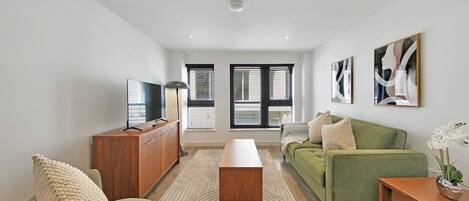 Comfort Apartment, 1 Bedroom, City View | Living area | 42-inch flat-screen TV with digital channels, TV, streaming services